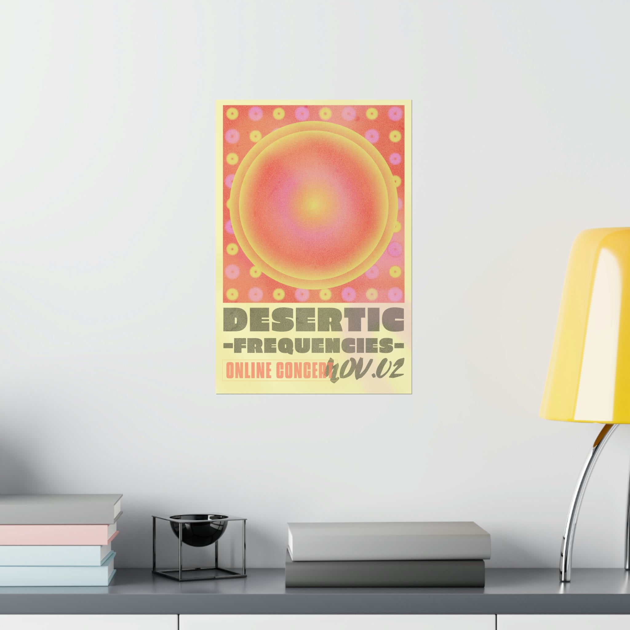 Online Concert Gradient Poster