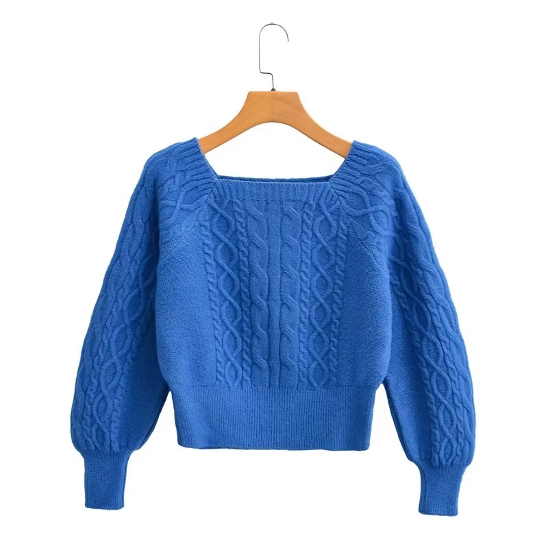 Soft Glutinous Cable Knit Sweater Women Autumn Winter Sweet Idle