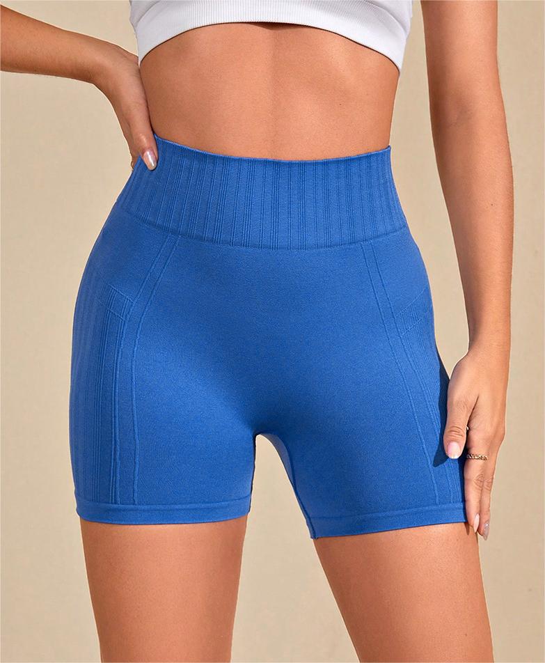 High Waist Seamless Peach Hip Yoga Tight Shorts Women Training Sports