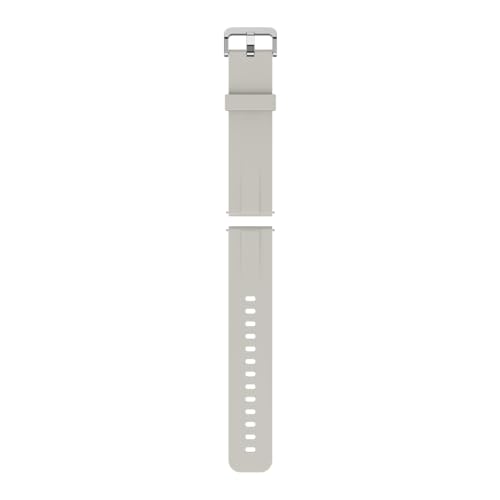 Hikwel Watch Strap, 22mm Watch Bands for Men, Soft Silicone Watch Wristband, Quick Release Smart Watch Bands for Men Women, Sport Replacement Watchbands, Adjustable Watch Band, Beige