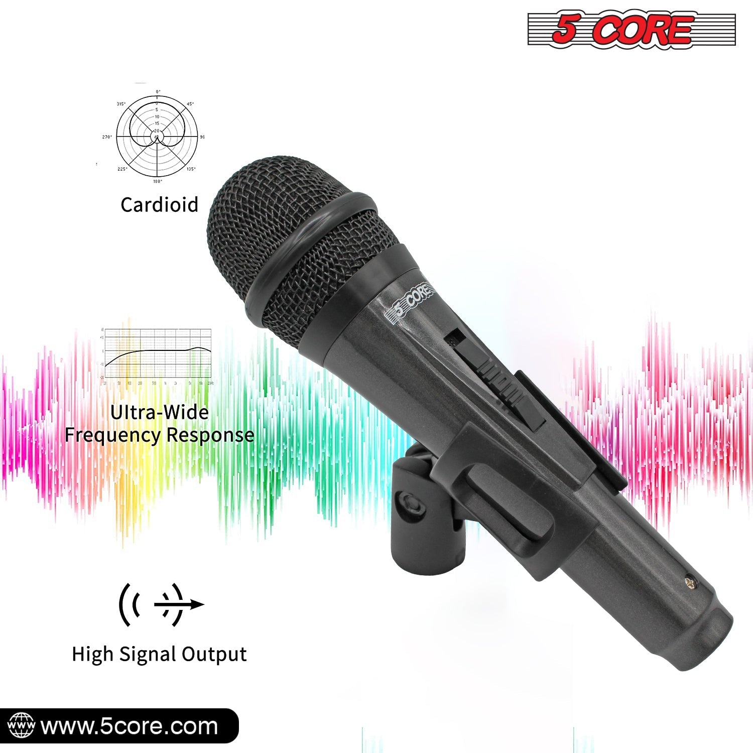 Premium Dynamic Microphone with Detachable XLR Cable PM 816