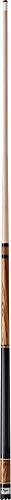 Viper Naturals 58" 2-Piece Billiard/Pool Cue, Zebrawood, 19 Ounce
