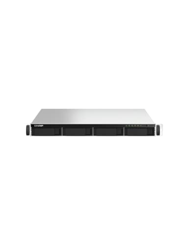 QNAP TS-1264U-RP-4G-US 12 Bay High-Speed Rackmount NAS Intel® Celeron® N5105/N5095 4-Core CPU, 4GB DDR4 Memory and 2.5GbE (2.5G/1G/100M) Network Connectivity (Diskless)