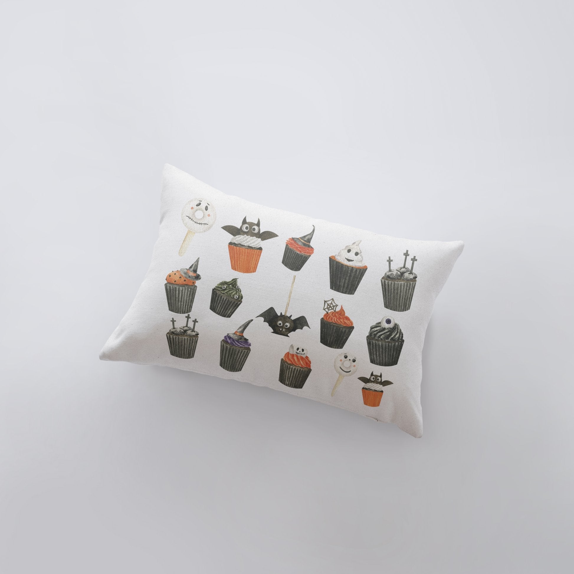 Halloween Cupcake Pillow Cover | 18x12 | Modern Farmhouse | Primitive
