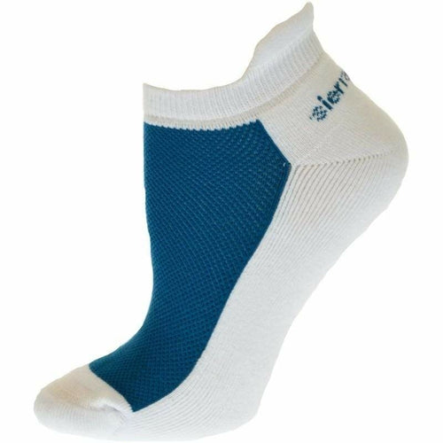 Heel Tab Mesh Top Cotton Anklet Socks with Non-Skid Gripper