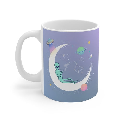 Chilling Alien Purple Mug 11oz