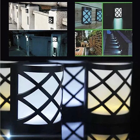 Spotlight Solar Wall Light,  Lattice Design