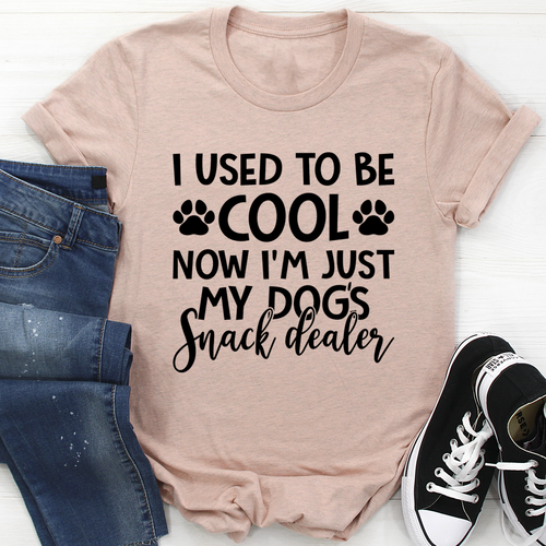 I Used To Be Cool Now Im Just My Dogs Snack Dealer Tee