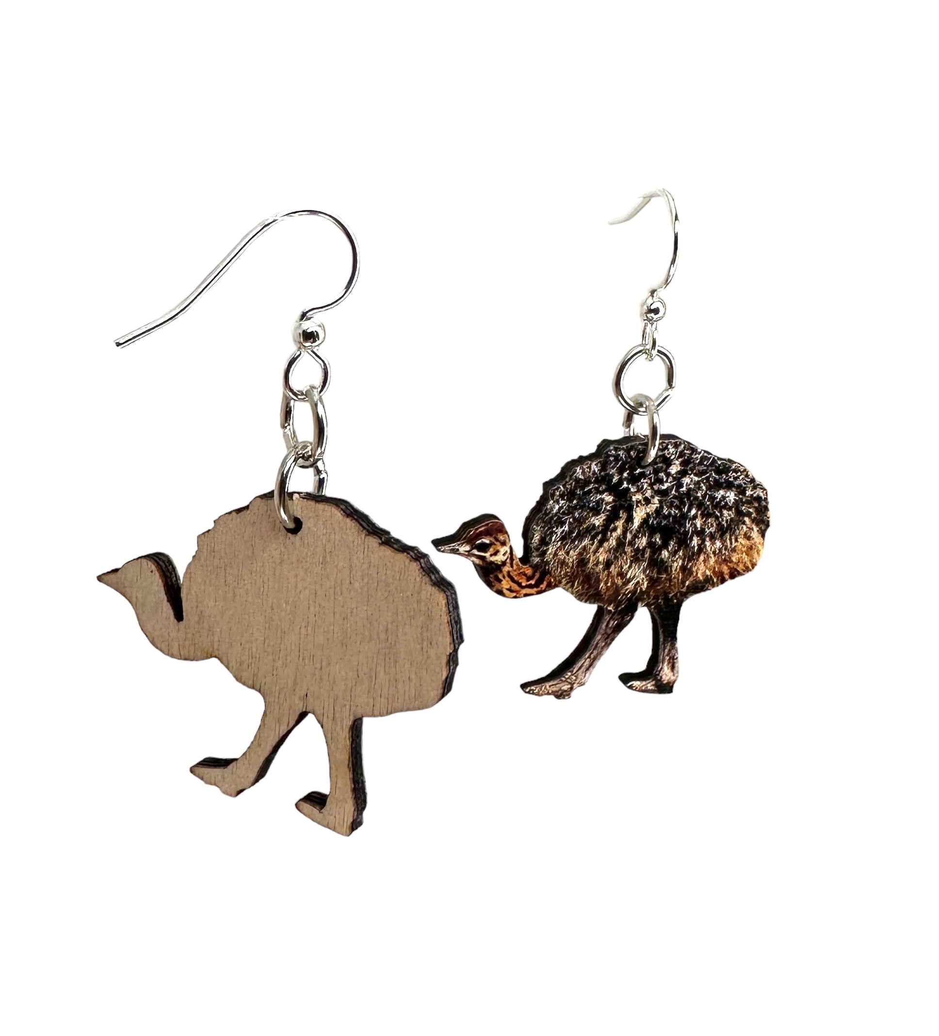 Baby Ostrich Earrings #1716