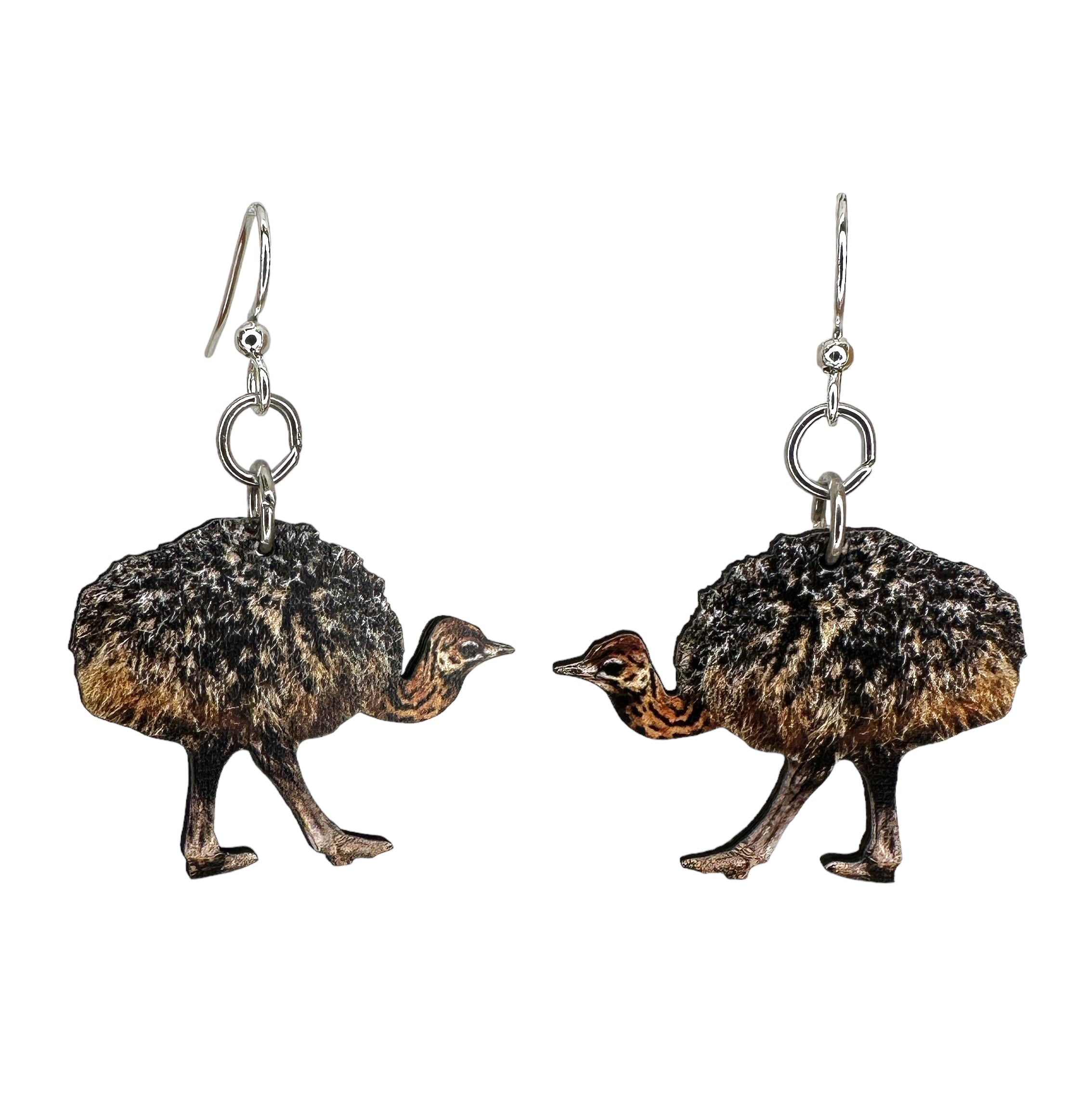 Baby Ostrich Earrings #1716