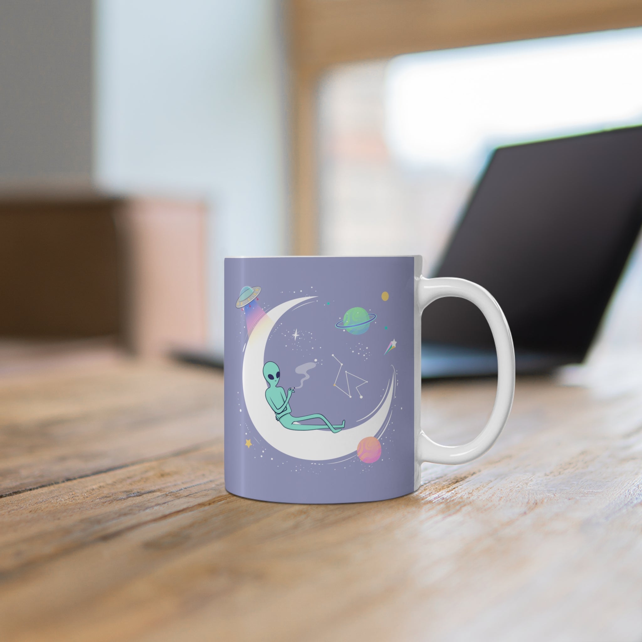 Chilling Alien Purple Mug 11oz