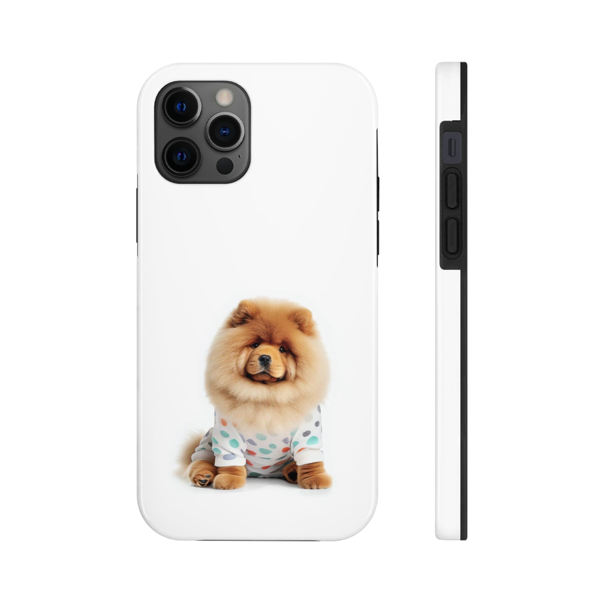 Fluffy Chow Chow Dog Touch Case for iPhone with Wireless Charging