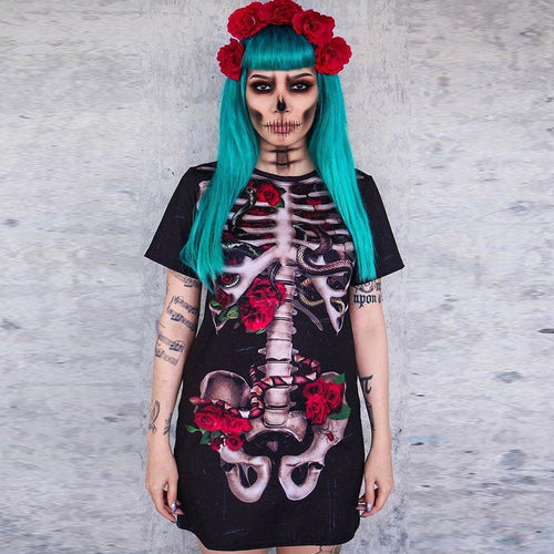 Halloween Costume Skull Spiritual Love Cospaly Performance Wear