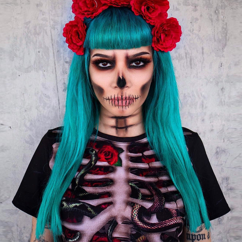 Halloween Costume Skull Spiritual Love Cospaly Performance Wear