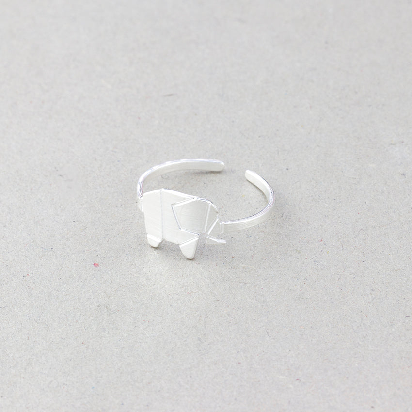 2018 Unique Origami Elephant Rings For Women