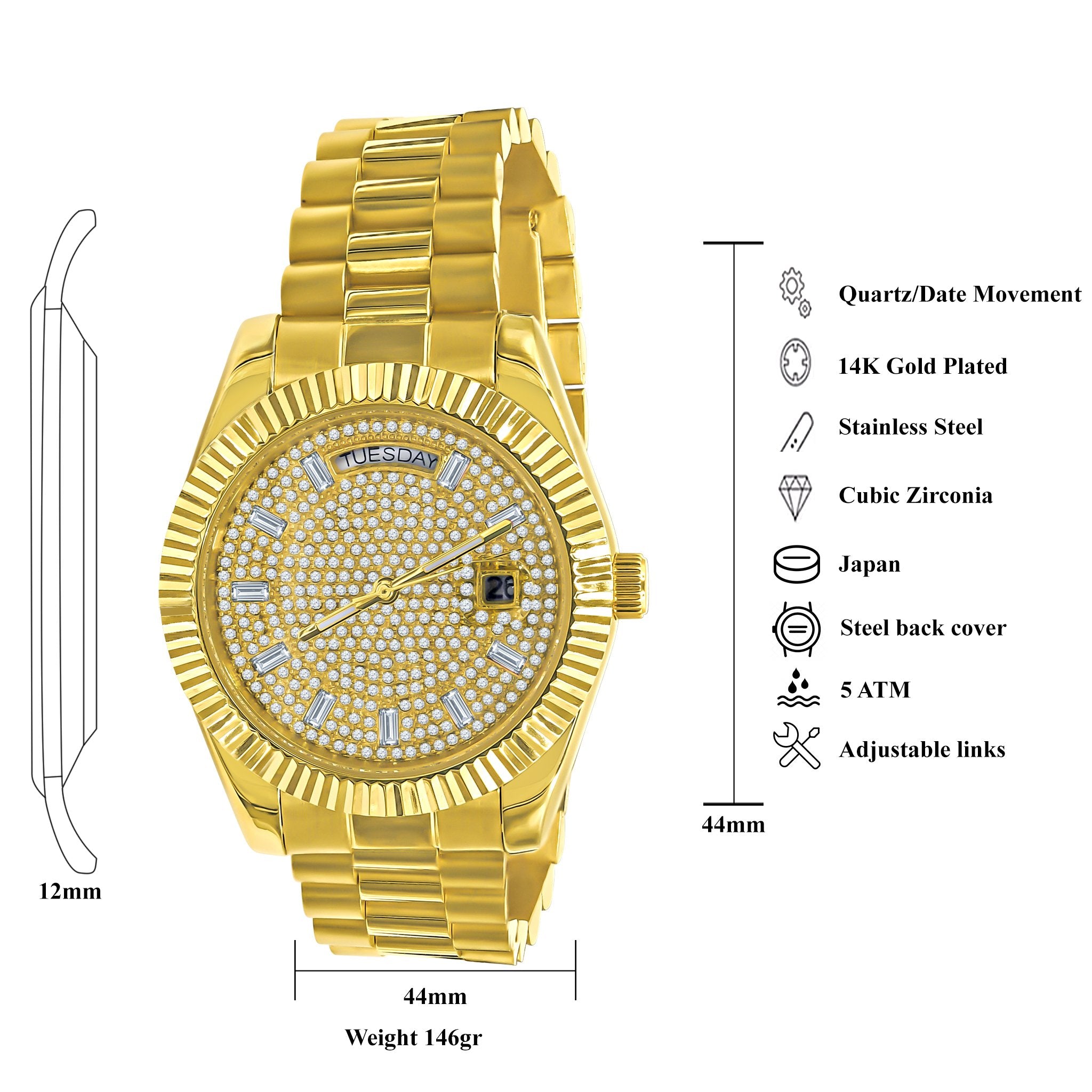 ARISTOCRATIC HIP HOP METAL Watch | 562852