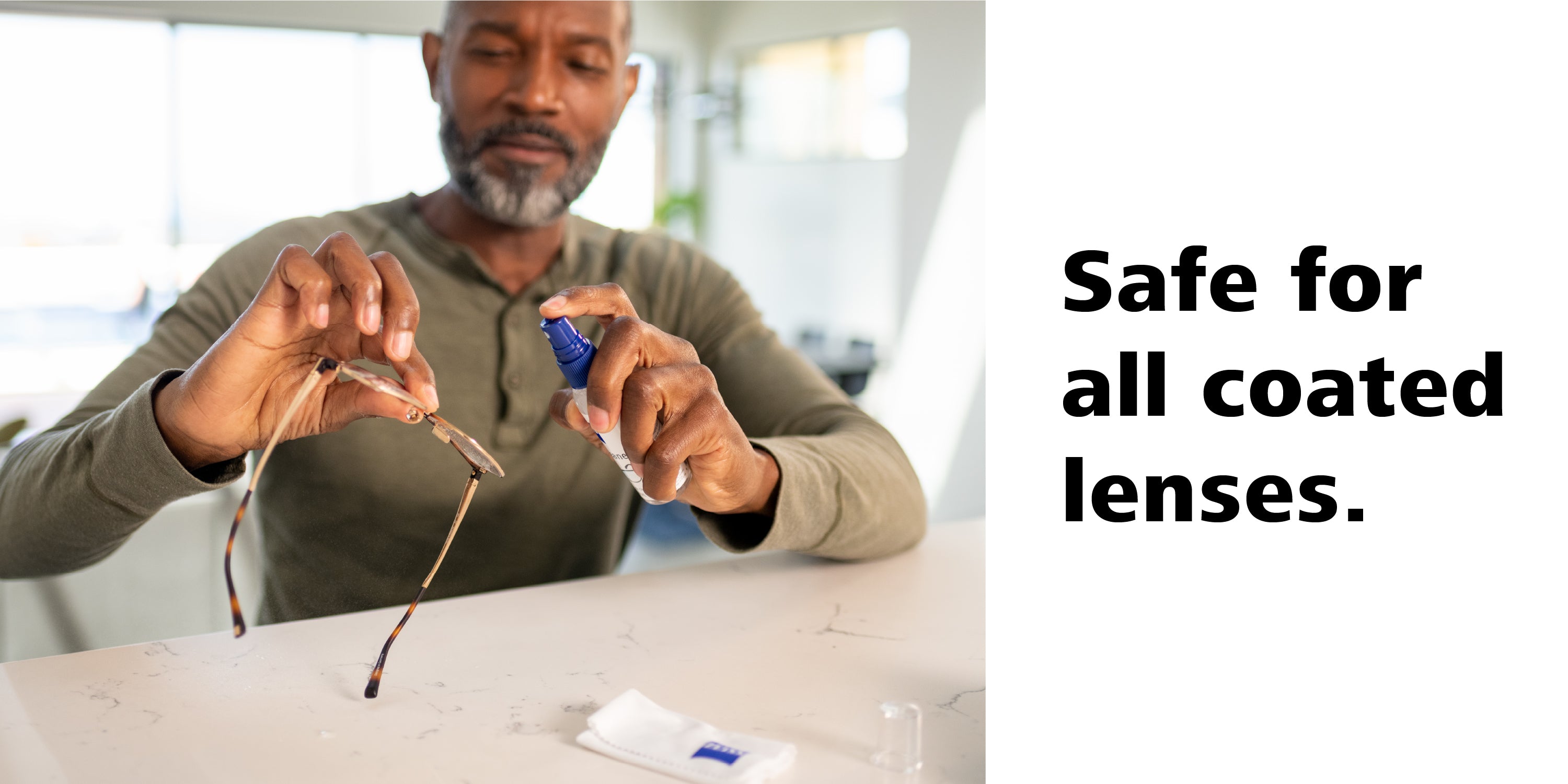 ZEISS Gentle and Thorough Cleaning Eyeglass Lens Cleaner Wipes, 100 Count