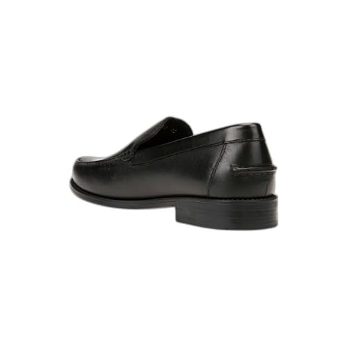 Geox Men's New Damon 2 Plain Vamp Loafer, Black, 6