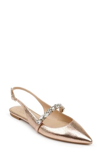 Jewel Badgley Mischka Bambi Pointed Toe Sling Back
