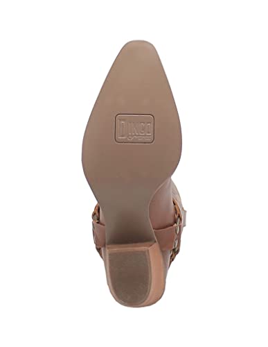 Dingo Womens Heavens To Betsy Snip Toe Casual Boots Knee High Mid Heel 2-3" - Brown - Size 8 M