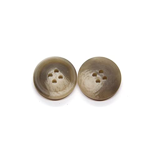20 PCS Colorful Coat Big Buttons for Clothing Large Windbreak Suit Sweater Decoration Handmade DIY Accessories Wholesale (Beige, 15mm)