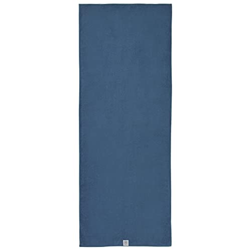 Gaiam Stay Put Yoga Towel Mat (Fits Over Standard Size - 70"L x 26"W), Lake, Large