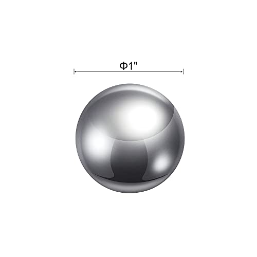 uxcell 1" 304 Stainless Steel Balls G100 Precision for Keychain, Bearings