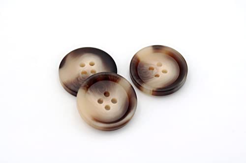 20Pcs DIY Crafts Sewing Decorations Blazer Blouse Jacket Buttons Snaps Round Shape (15mm, Black)