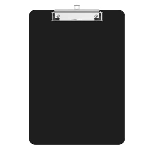 Macroclo Bulk Plastic Clipboards 6 Pack, Purple Clip Board 8.5x11 for Classroom, Students, Kid, Woman, A4 Clipboards Size 9" x 12.5" with Low Profile Clip, Office & School Supply.