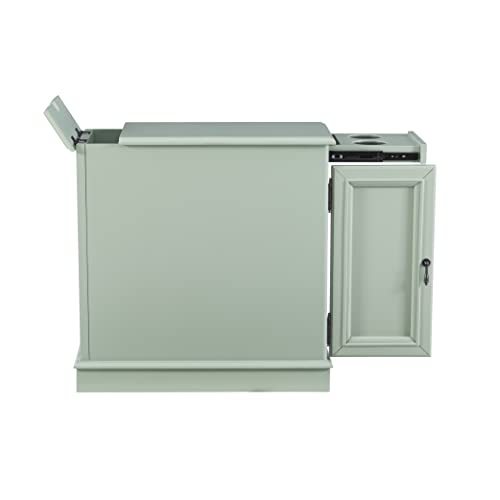 Powell Furniture Barron Accent Table, Aqua, Small