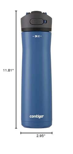Contigo Ashland 2.0 Water Bottle with AUTOSPOUT Lid 24oz. Blue Corn