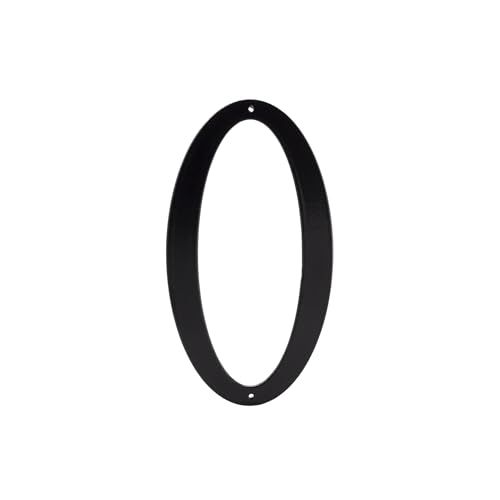 Montague Metal Products Standard Font Individual House Number, 0, 6-Inch