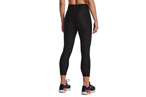 Under Armour Womens HeatGear Armour High Waisted Ankle No-Slip Leggings , Black (001)/White , Large