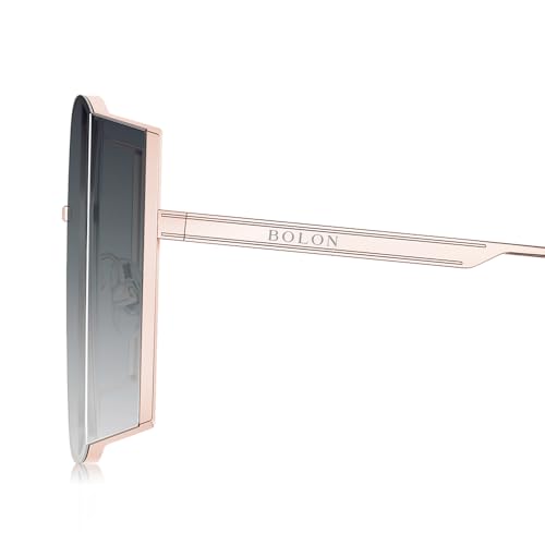 BOLON Women Cool Oversize Wrap-around Trendy Nylon Lens UV400 Sunglasses BL7189