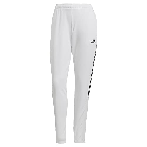 adidas womens Tiro 21 Track Pants White/Black 2X