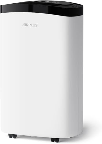 AIRPLUS Dehumidifier for Basement, 1,500 Sq. Ft Powerful Dehumidifier for Home,Large Rooms, Bedrooms, Sufficient Capacity Water Tank with Drain Hose -30 Pints(AP1907)