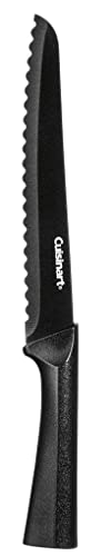 CUISINART Cutlery Knife Set, 12pc Metallic Cutlery Knife Set with Blade Guard , Lightweight, Stainless Steel, Durable & Dishwasher Safe, C55-12PMB,Black