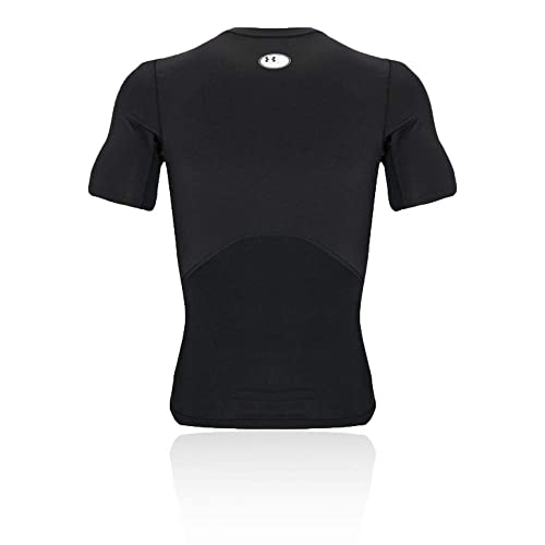 Under Armour Men's Armour HeatGear Compression Short-Sleeve T-Shirt , Black (001)/White, XX-Large