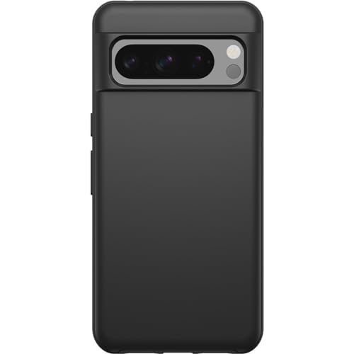 OtterBox Google Pixel 8 Pro Symmetry Series Case - BLACK, ultra-sleek, wireless charging compatible, raised edges protect camera & screen