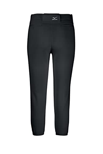 Mizuno womens Select Low Rise Mizuno Wo Men's Belted Pant XS Black, Black, X-Small US