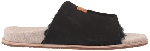 Revitalign Spruce Women's Shearling Slip-on Slipper Black - 6 Medium