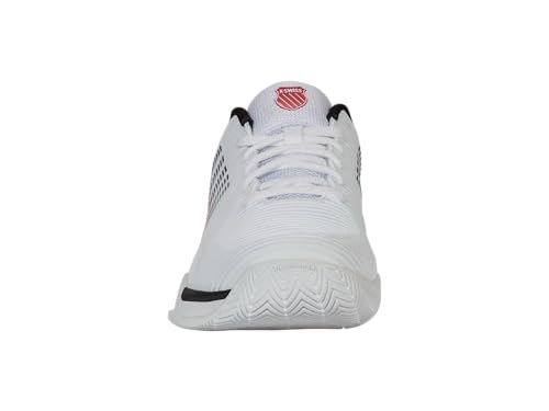 K-Swiss Men's Hypercourt Express 2 Tennis Shoe, Vaporous Gray/White/Peacoat, 9 W