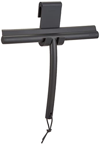 Blomus 68982 Shower Squeegee, Matt Black, H 20 cm, B 25 cm, T 2,5 cm, Grey