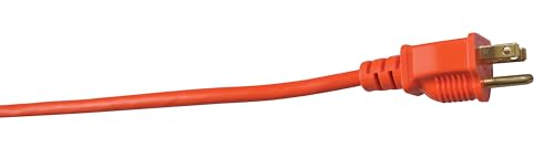 Southwire Light Duty Extension Cord, 100Ft, 16 Gauge, 3 Conductor, Outdoor Extension Cord, SJTW, Orange, 2309SW8803