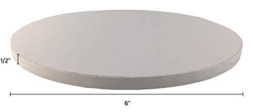 16 Inch Cake Board Drums Round, 6-Pack, Gold, Sturdy 1/2” Thick for Heavy Or Multi-Tiered Cakes