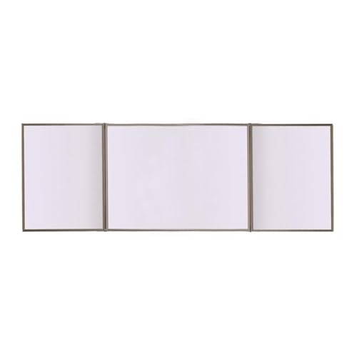 Ghent VisuALL PC, Beige Fabric Bulletin Board Outside with Acrylate Whiteboard Inside, Made in the USA