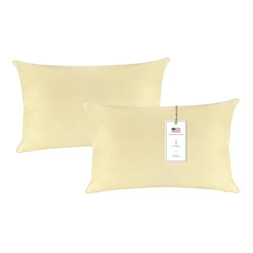 A1 HOME COLLECTIONS A1HC Luxurious Outdoor Waterproof Pillow Covers 12x20 Inches (Pack of 2, Burning Orange), Throw Pillow Covers for Pool Areas, Garden, Sofa, Chairs, Beds, Tent, Patio