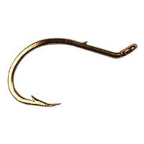 Mustad Beak Salmon Egg, Shank W/Slice, Reversed, Up Eye Gold 10
