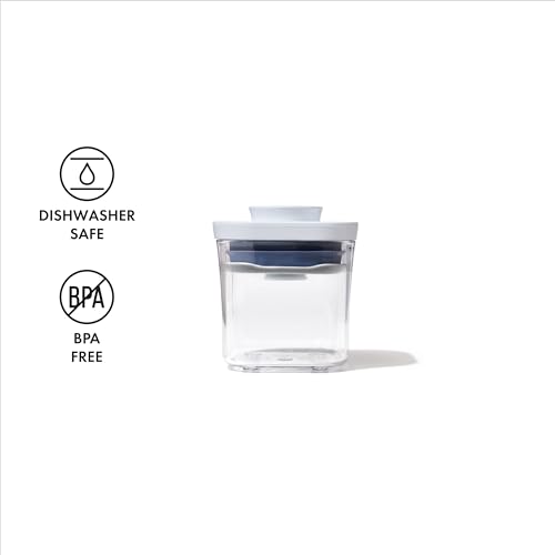 OXO Good Grips POP Container - Airtight Food Storage - Mini Square Mini 0.2 Qt Ideal for spices and dried herbs