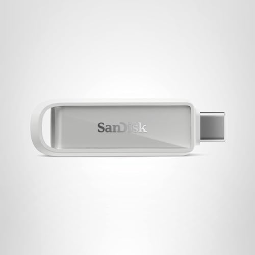 SANDISK 1TB Phone Drive with USB Type-C - for Smartphones, Tablets, and Computers - Up to 150MB/s, USB 3.2 Gen 1 - Arctic White - SDIXS0N-1T00-GN6NE